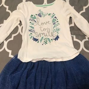 Crazy8 skirt and shirt set